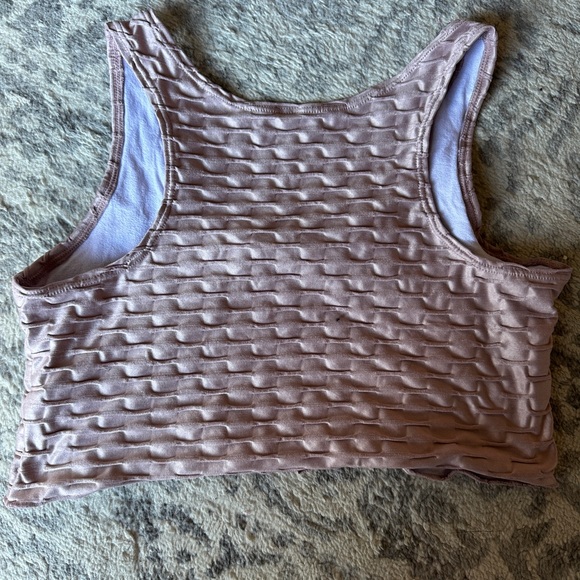 Booty by brabants CHROME CROPPED TANK Pink - Picture 3 of 3